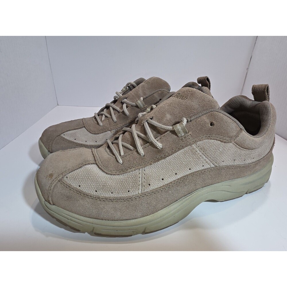 LL Bean Women's Genuine Leather Ashbrown Suede Lace Up Sneakers Size 9